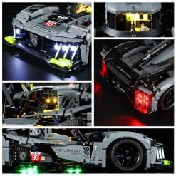 LED Light Kit for Peugeot 9X8 Le Mans Hybrid Hypercar 42156 99033 Building Blocks DIY Lamp Kit LED Light Kit for Peugeot 9X8 Le Mans Hybrid Hypercar 42156 99033 Building Blocks DIY Lamp Kit
