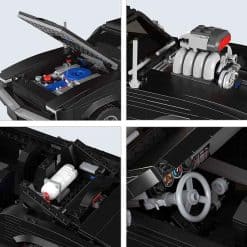 Mould King 10028 Dodge Charger Fast And The Furious Dom's Charger Technic Vintage Muscle Car 1439Pcs Building Blocks Kids Toy Mould King 10028 Dodge Charger Fast And The Furious Dom's Charger Technic Vintage Muscle Car Building Blocks Kids Toy