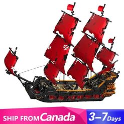 Mould King 13109 Pirates of the Caribbean Queen Anne’s Revenge Pirate Ship Building Blocks