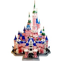 PANLOS Pink Castle 613003 Disney Princess Ideas Creator Building Blocks Kids Toy