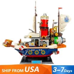 Pantasy 86402 Popeye Treasure Steam Boat Ideas Creator Anime Building Blocks Kids Toy