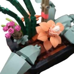 White Orchid Flower JAKI JK29012 Phalaenopsis Ideas Creator Botanical 518Pcs Building Blocks Kids Toy White Orchid Flower JAKI JK29012 Phalaenopsis Ideas Creator Botanical Building Blocks Kids Toy