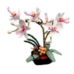 White Orchid Flower JAKI JK29012 Phalaenopsis Ideas Creator Botanical 518Pcs Building Blocks Kids Toy White Orchid Flower JAKI JK29012 Phalaenopsis Ideas Creator Botanical Building Blocks Kids Toy