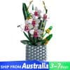 Mould King 10025 Orchid Flower Bouquet Eternal Butterfly Ideas Creator Botanical Building Blocks