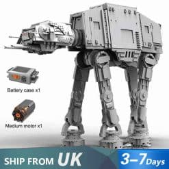 Mould King 21015 AT AT walker Star Wars Mandalorian Motorized Armored Walker Building Blocks Kids Toys