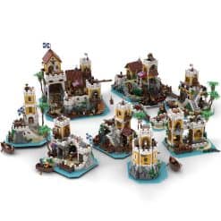 Pirates Of The Caribbean Pirates Imperial Bundle Eldorado Barracuda Bay MOC-126967 Castle 14219Pcs Building Blocks Bricks Kids Toy Pirates Of The Caribbean Pirates Imperial Bundle Eldorado Barracuda Bay MOC-126967 Castle Building Blocks Bricks Kids Toy