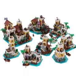 Pirates Of The Caribbean Pirates Imperial Bundle Eldorado Barracuda Bay MOC-126967 Castle Building Blocks Bricks Kids Toy