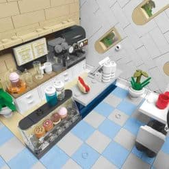 MORK 10209 Upside Down Cafe House Nova Town City Street View 3118Pcs Modular Building Blocks Kids Toy MORK 10209 Upside Down Cafe House Nova Town City Street View Modular Building Blocks Kids Toy