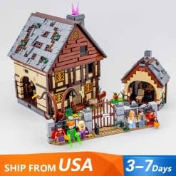 Disney Hocus Pocus The Sanderson Sisters' Cottage 21341 10900 Modular Building Blocks Bricks Kids Toy