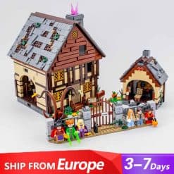 Disney Hocus Pocus The Sanderson Sisters' Cottage 21341 10900 Modular Building Blocks Bricks Kids Toy