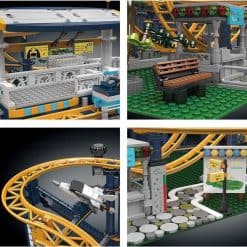 Mould King 11012 Loop Roller Coaster Ideas Creator with Motor 3238Pcs Building Blocks Bricks Kids Toy Mould King 11012 Loop Roller Coaster Ideas Creator with Motor Building Blocks Bricks