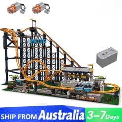 Mould King 11012 Loop Roller Coaster Ideas Creator with Motor Building Blocks Bricks