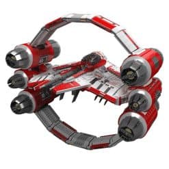 Mould King 21047 Interstellar Ring Fighter Star Wars Jedi Star Fighter Hyper Rings Building Blocks