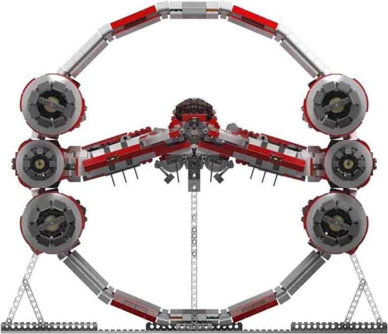 Interstellar Ring Module Mould King 21047 Interstellar Ring Fighter Star Wars Jedi Star Fighter ...