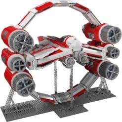 Mould King 21047 Interstellar Ring Fighter Star Wars Jedi Star Fighter Hyper Rings Building Blocks