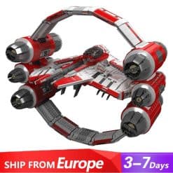 Mould King 21047 Interstellar Ring Fighter Star Wars Jedi Star Fighter Hyper Rings Building Blocks