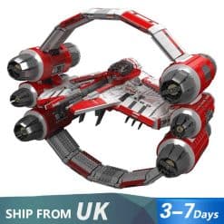 Mould King 21047 Interstellar Ring Fighter Star Wars Jedi Star Fighter Hyper Rings Building Blocks