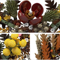 Mould King 10074 Christmas Wreath Flower Home Decoration Ideas Creator 1038Pcs Building Blocks Kids Toy Mould King 10074 Christmas Wreath Flower Home Decoration Building Blocks Kids Toy