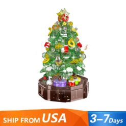 Mould King 10090 Christmas Tree 688Pcs Ornament Xmas Tree Toy Building Blocks Toys