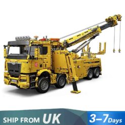 Mould King 17028 Road Rescue Truck with Motor Technic Construction Vehicle Crane Building Blocks Kids Toy