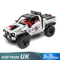 Mould King 18005 Silver Flagship Technic Custom Pick Up Off-Road Vehicle Building Blocks Kids Toy