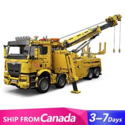 Mould King 17028 Road Rescue Truck with Motor Technic Construction Vehicle Crane Building Blocks Kids Toy