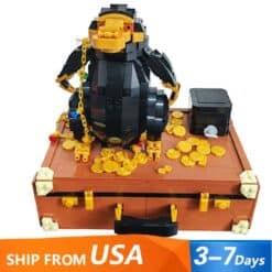 Jiestar 21800 Fantastic Beasts And Where To Find Them Niffler Gold Coin Animals Case Building Blocks Bricks Kids Toy