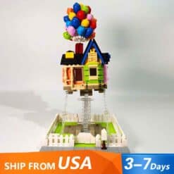 UP Movie Flying Balloon House DK 7025 Ideas Creator Expert Tensegrity Built Building Blocks Kids Toy