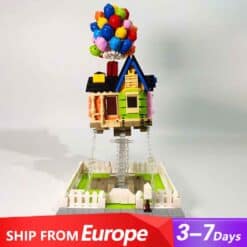 UP Movie Flying Balloon House DK 7025 Ideas Creator Expert Tensegrity Built Building Blocks Kids Toy