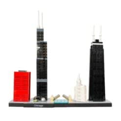 Chicago Skyline 21033 Architecture Ideas Creator 444Pcs Modular Building Blocks Bricks Kids Toy 22888 Chicago Skyline 21033 22888 Architecture Ideas Creator Modular Building Blocks Bricks