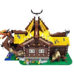 MORK 033051 The Viking House Cottage Medieval Architecture Modular 3129Pcs Building Blocks Kids Toy MORK 033051 The Viking House Cottage Medieval Architecture Modular Building Blocks Kids Toy