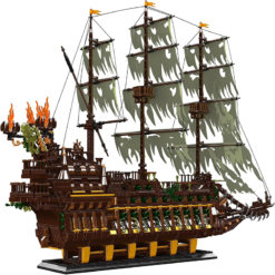 Mould King 13197 Flying Dutchman Pirate Of the Caribbean Ship Sailboat 4364Pcs Building Blocks Bricks Kids Toy Mould King 13197 Jumping Creative Pirate Ship Dutchman Sailboat Building Blocks Bricks Kids Toy