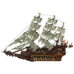 Mould King 13197 Flying Dutchman Pirate Of the Caribbean Ship Sailboat 4364Pcs Building Blocks Bricks Kids Toy Mould King 13197 Flying Dutchman Pirate Ship Sailboat