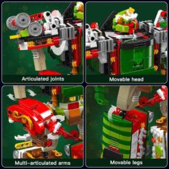 Mould King 12028 Christmas Train Transformer Robot 1522Pcs Building Blocks Kids Toy MOULD KING 12028 Christmas Train Transformer Robot
