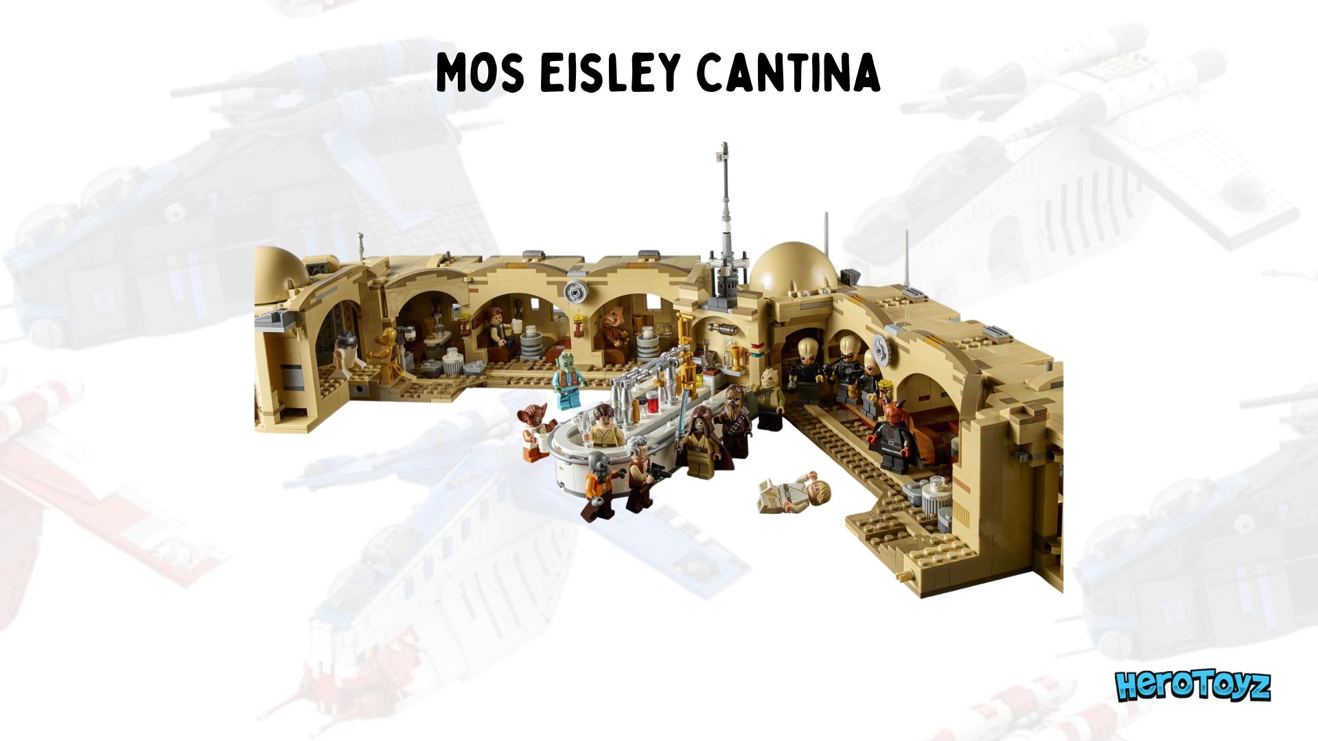 Experience The Magic Of Mos Eisley Cantina Building Block Set. Mos Eisley Cantina
