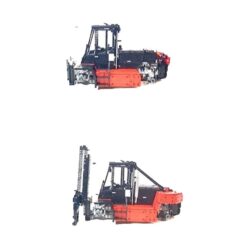 Mould King 17045 Forklift Remote Controlled Heavy Duty Stacker With Motor 4579Pcs Building Blocks Kids Toy Mould King 17045 Remote Controlled Electric Red Heavy Duty Stacker Forklift With Motor