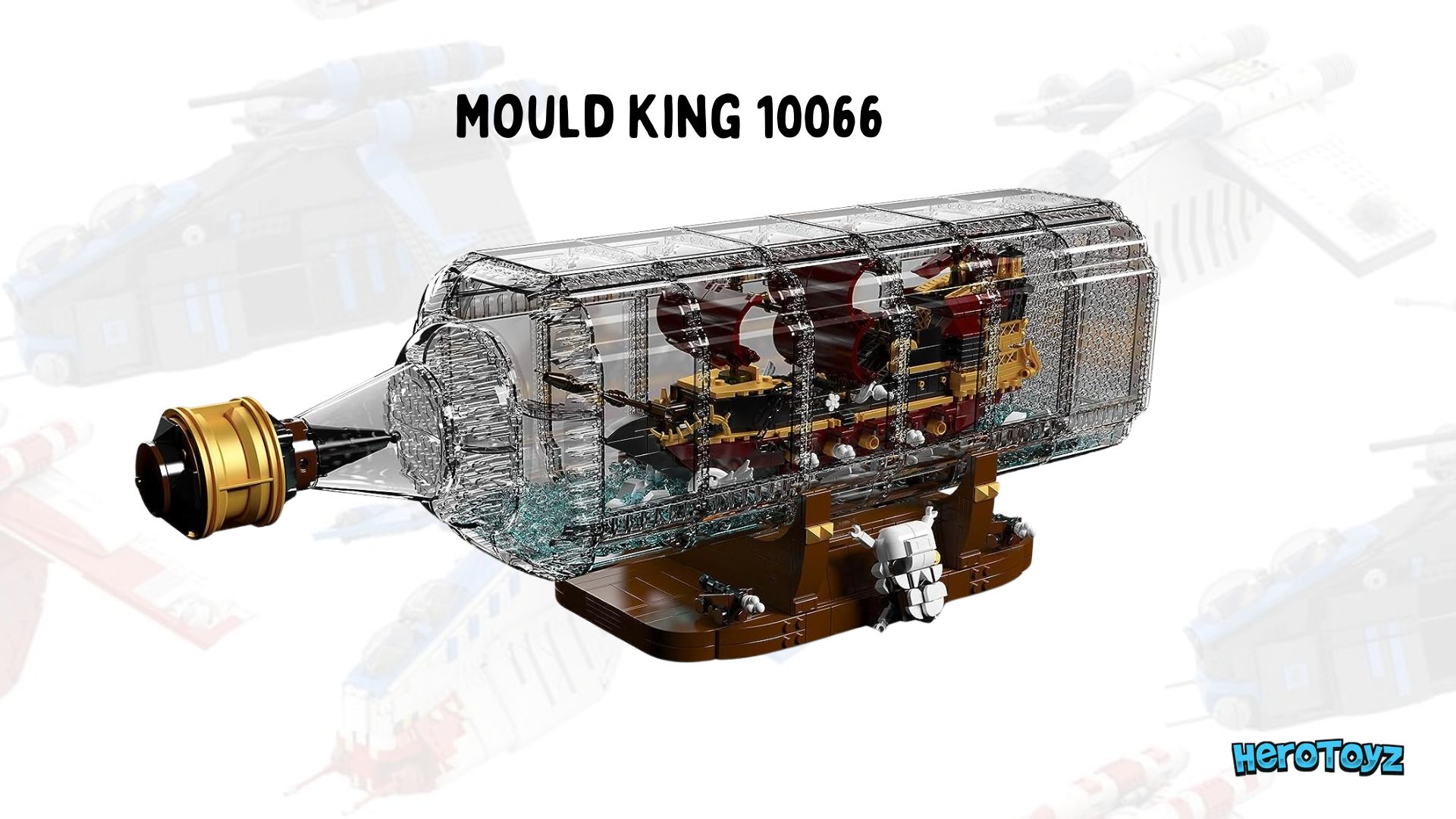 Mould King 13109 Queen Anne's Revenge Pirate Ship Toy Is A Treasure Trove For Your Young Builders. Pirate Ship Toy