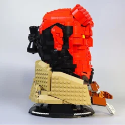 Hell Boy MOC-98370 The Red Hell Helmet Bust Mask Collection 1328Pcs Building Block Kids Toy Hell Boy MOC-98370 The Red Hell Helmet Bust Mask Collection 1328Pcs Building Block Kids Toy 2