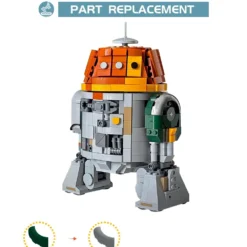 Star Wars MOC-180291 C1-10P Chopper Robot 75379 Droid Mandalorian 980Pcs Building Blocks Bricks Kids Toy Star Wars MOC-180291 C1-10P Chopper Robot 75379 Mandalorian 980Pcs Building Blocks Bricks Kids Toy 5