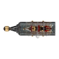 Mould King 10066 Pirate of the Caribbean The Queen Anne’s Revenge Pirate Ship in A Bottle Model