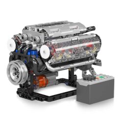 Mould King 10088 Motorized V8 Eight Cylinder Inline Gasoline Engine Model 535Pcs Building Blocks Bricks Kids Toy Mould King 10088 MOC Motorized V8 Eight Cylinder Inline Gasoline Engine Model