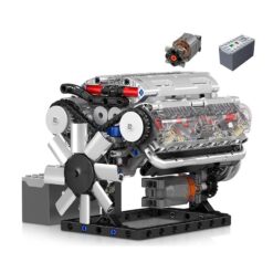 Mould King 10088 Motorized V8 Eight Cylinder Inline Gasoline Engine Model 535Pcs Building Blocks Bricks Kids Toy Mould King 10088 MOC Motorized V8 Eight Cylinder Inline Gasoline Engine Model