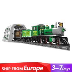 Mould King 12024 Steam Locomotive Express Railway Train with The Dashan Tunnel
