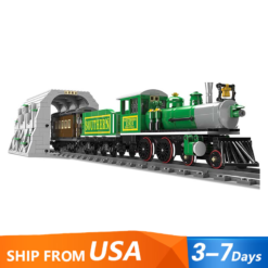 Mould King 12024 Steam Locomotive Express Railway Train with The Dashan Tunnel