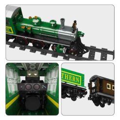Mould King 12024 Steam Locomotive Express Railway Train with The Dashan Tunnel 1212Pcs Building Blocks Kids Toy Mould King 12024 Steam Locomotive Express Railway Train with The Dashan Tunnel