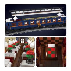 Mould King 12025 Orient Express SNCF 231 Steam Locomotives Christmas Train 3898Pcs Building Blocks Kids Toy Mould King 12025 Orient Express SNCF 231 Steam Locomotives Lighting Train
