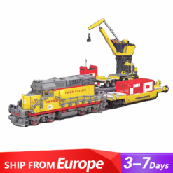 Mould King 12027 EMD SD40-2 Diesel Locomotive Rail Train with Motor