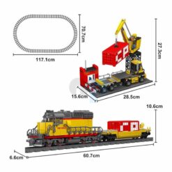 Mould King 12027 EMD SD40-2 Diesel Locomotive Rail Train with Motor