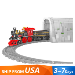 Mould King 12030 The General Steam Locomotive Train With Motors and Tracks
