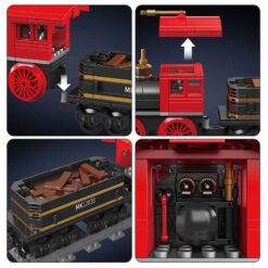 Mould King 12030 The General Steam Locomotive Train With Motors and Tracks 977Pcs Building Blocks Kids Toy Mould King 12030 The General Steam Locomotive Train With Motors and Tracks
